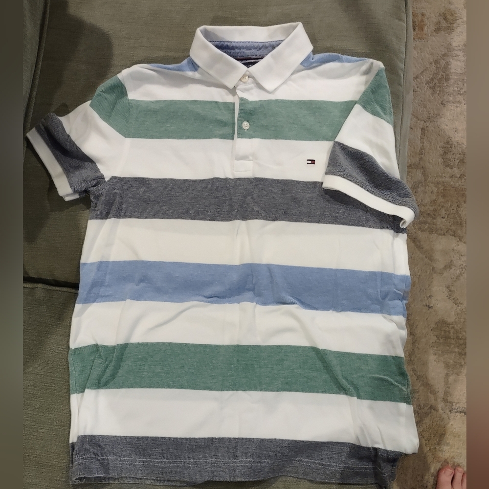 Tommy Hilfiger Striped Polo Medium